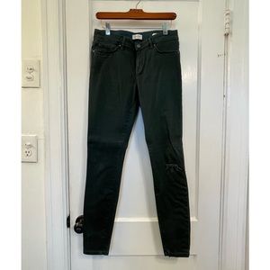 Jessica Simpson dark green super skinny jeans